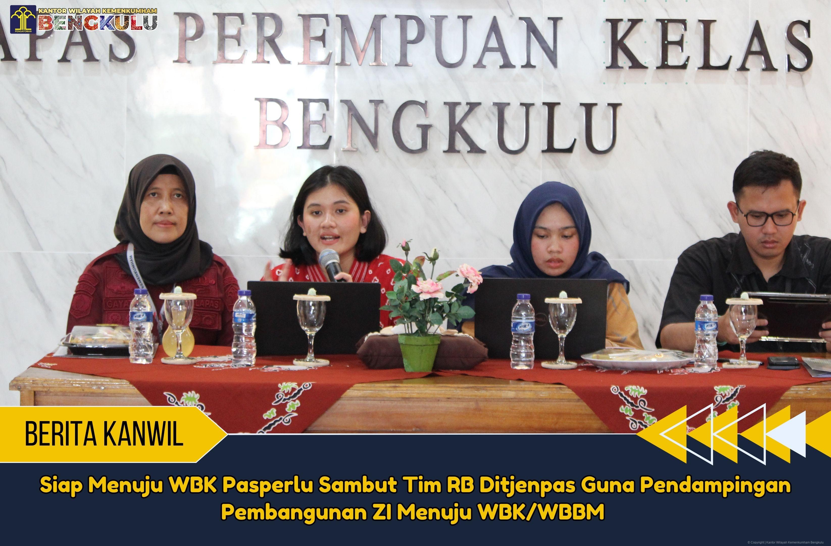 Siap Menuju WBK Pasperlu Sambut Tim RB Ditjenpas Guna Pendampingan Pembangunan ZI Menuju WBK WBBM 1