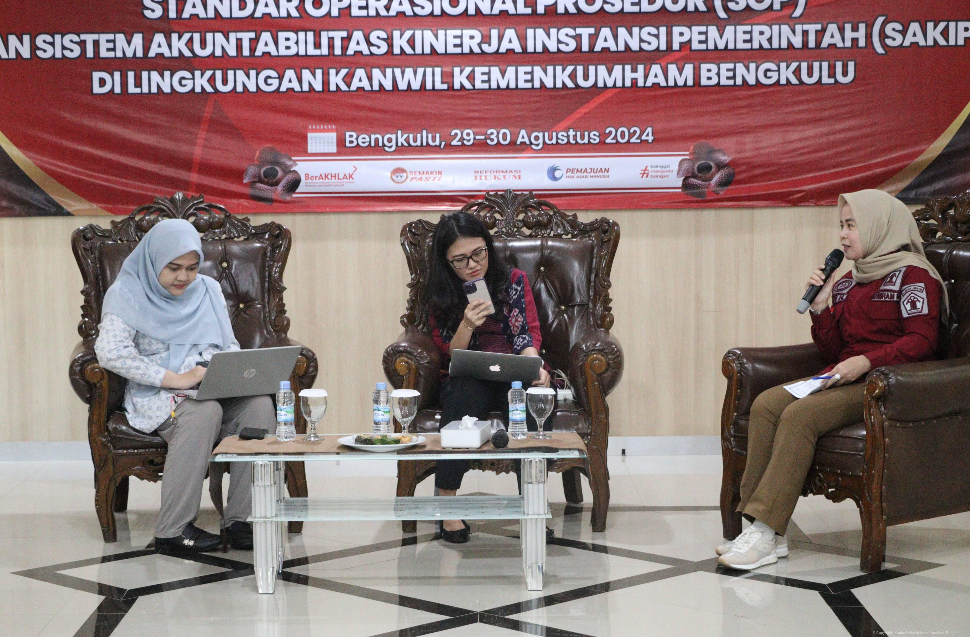 Kanwil Kemenkumham Bengkulu Dorong Peningkatan Layanan Publik Lewat Sosialisasi PEKPPP SOP dan SAKIP 2024 6
