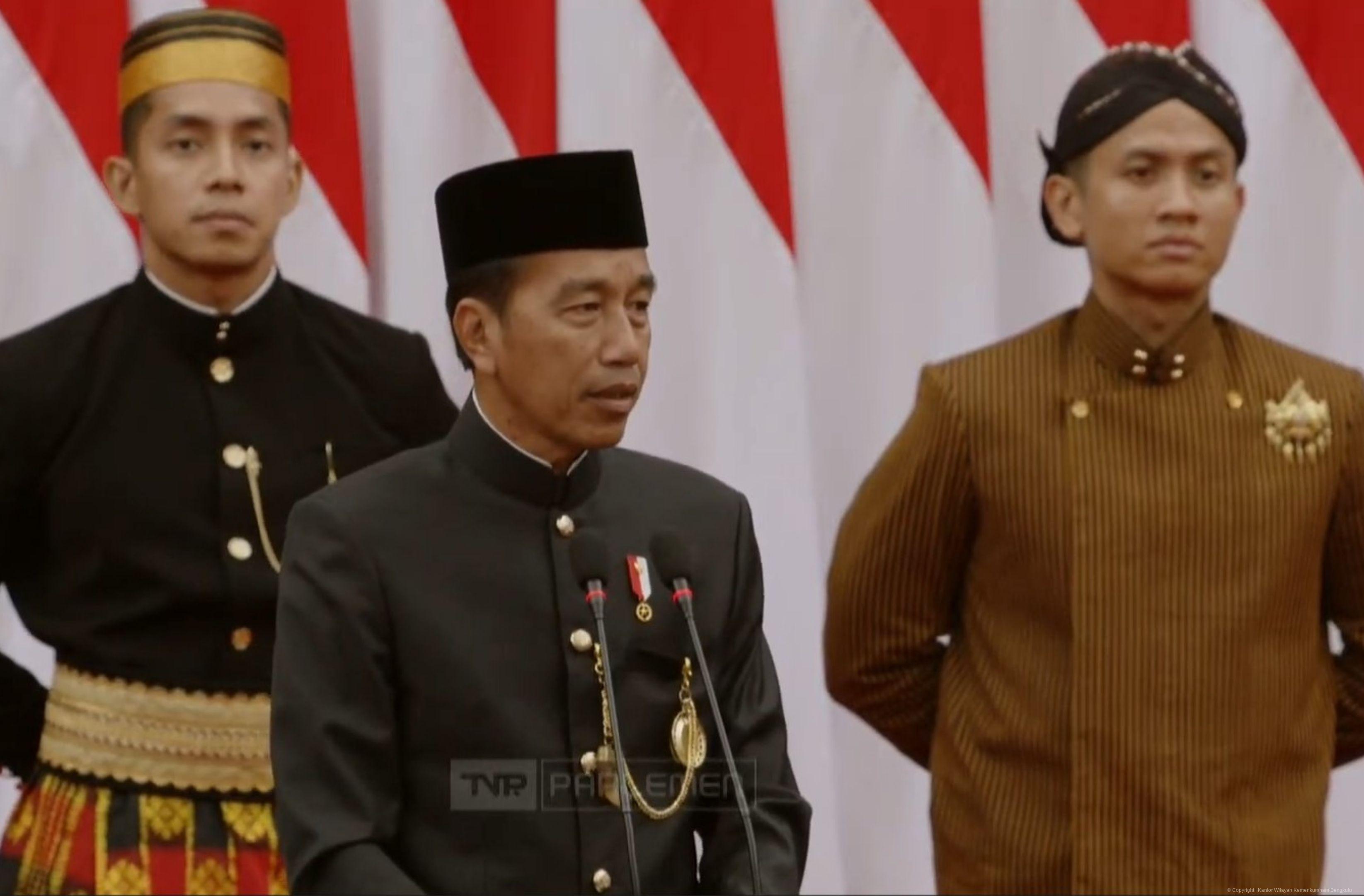 Kanwil Kemenkumham Bengkulu Hadiri Rapat Paripurna DRPD Dengarkan Pidato Kenegaraan Presiden Jokowi 2