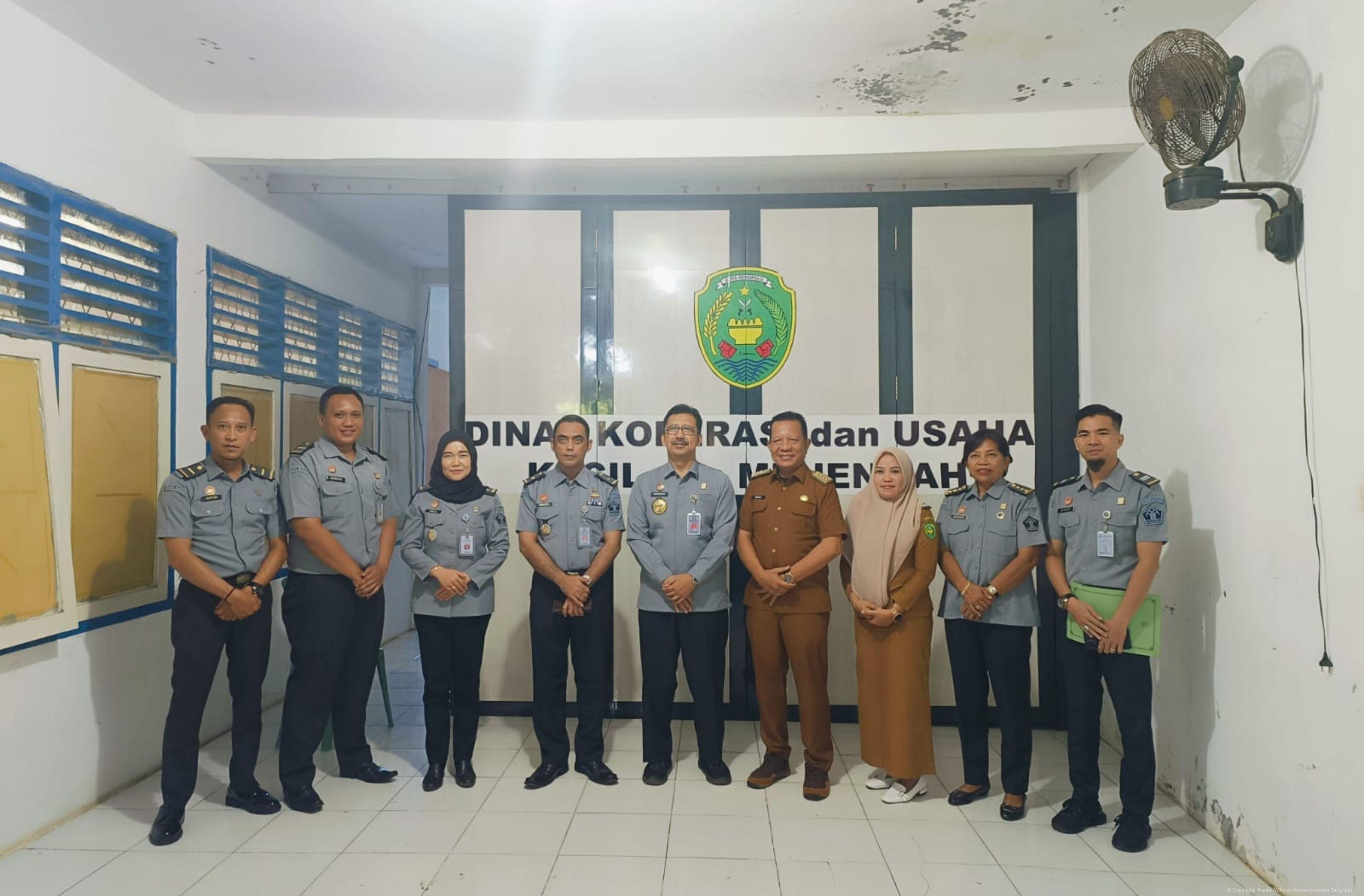 Koordinasi Kanwil Kemenkumham Bengkulu dengan Dinas Koperasi dan UKM Kota Bengkulu Bahas Pendaftaran Merek UMKM2
