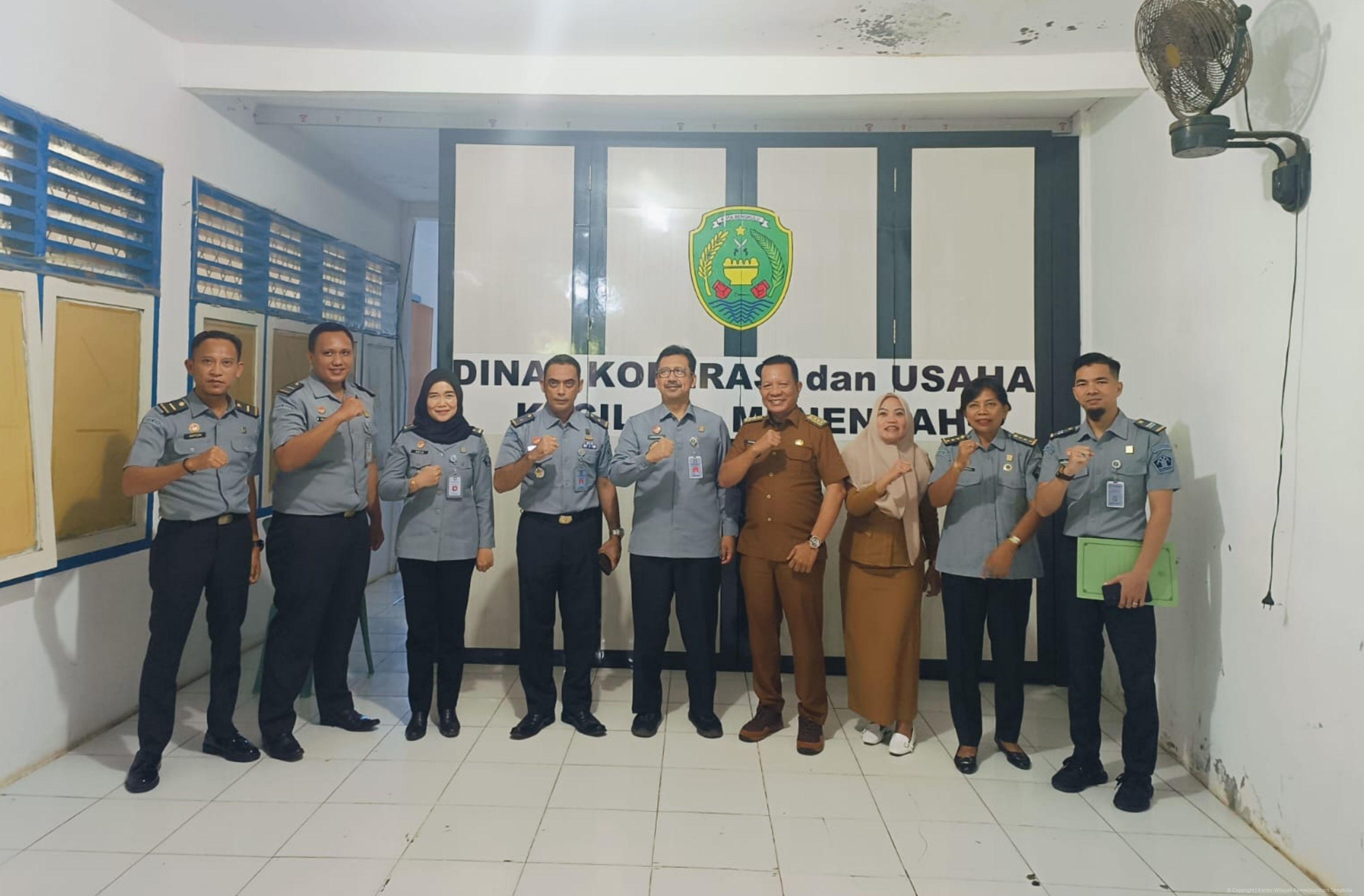 Koordinasi Kanwil Kemenkumham Bengkulu dengan Dinas Koperasi dan UKM Kota Bengkulu Bahas Pendaftaran Merek UMKM3