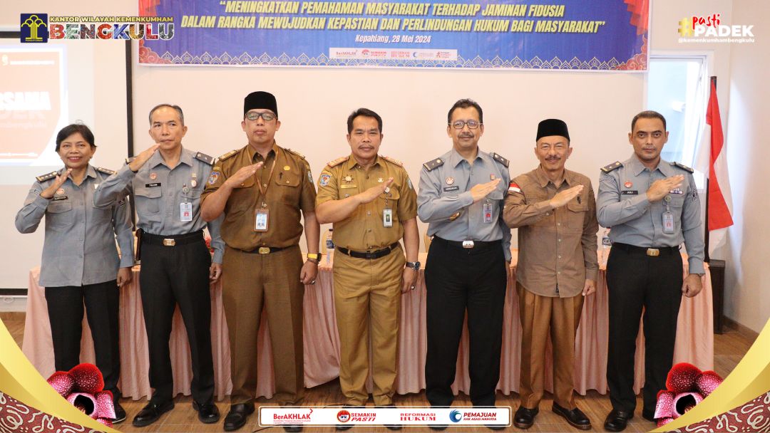 WUJUDKAN KEPASTIAN DAN PERLINDUNGAN HUKUM KANWIL KEMENKUMHAM BENGKULU INTENSIFKAN SOSIALISASI LAYANAN FIDUSIA DI KAB. KEPAHIANG8