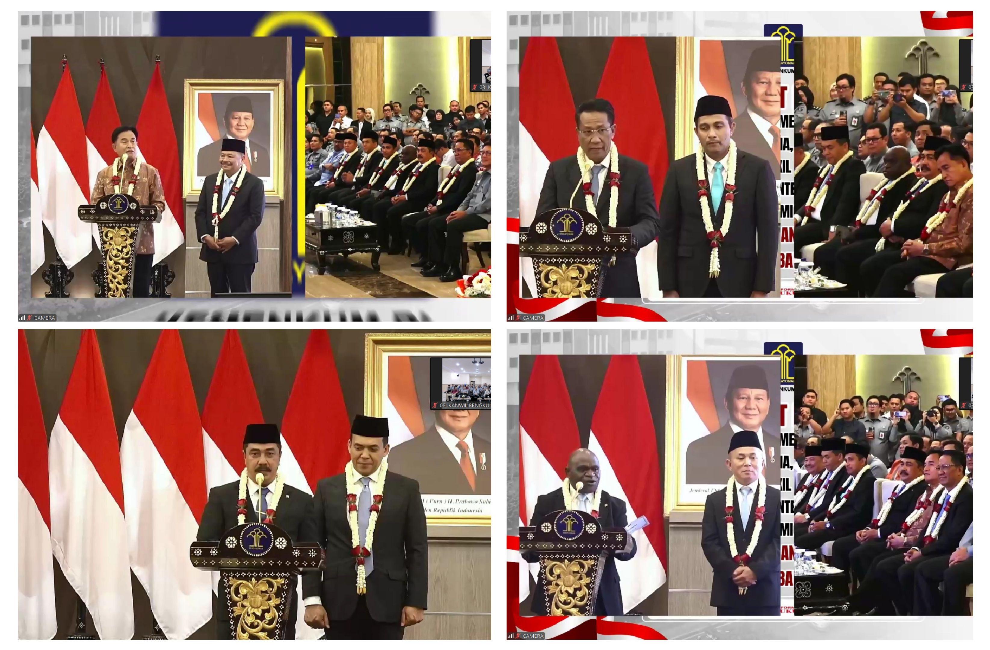 Dukung Restrukturisasi Kemenkumham Kanwil Kemenkumham Bengkulu Hadiri Penyambutan Menteri dan Wakil Menteri 4