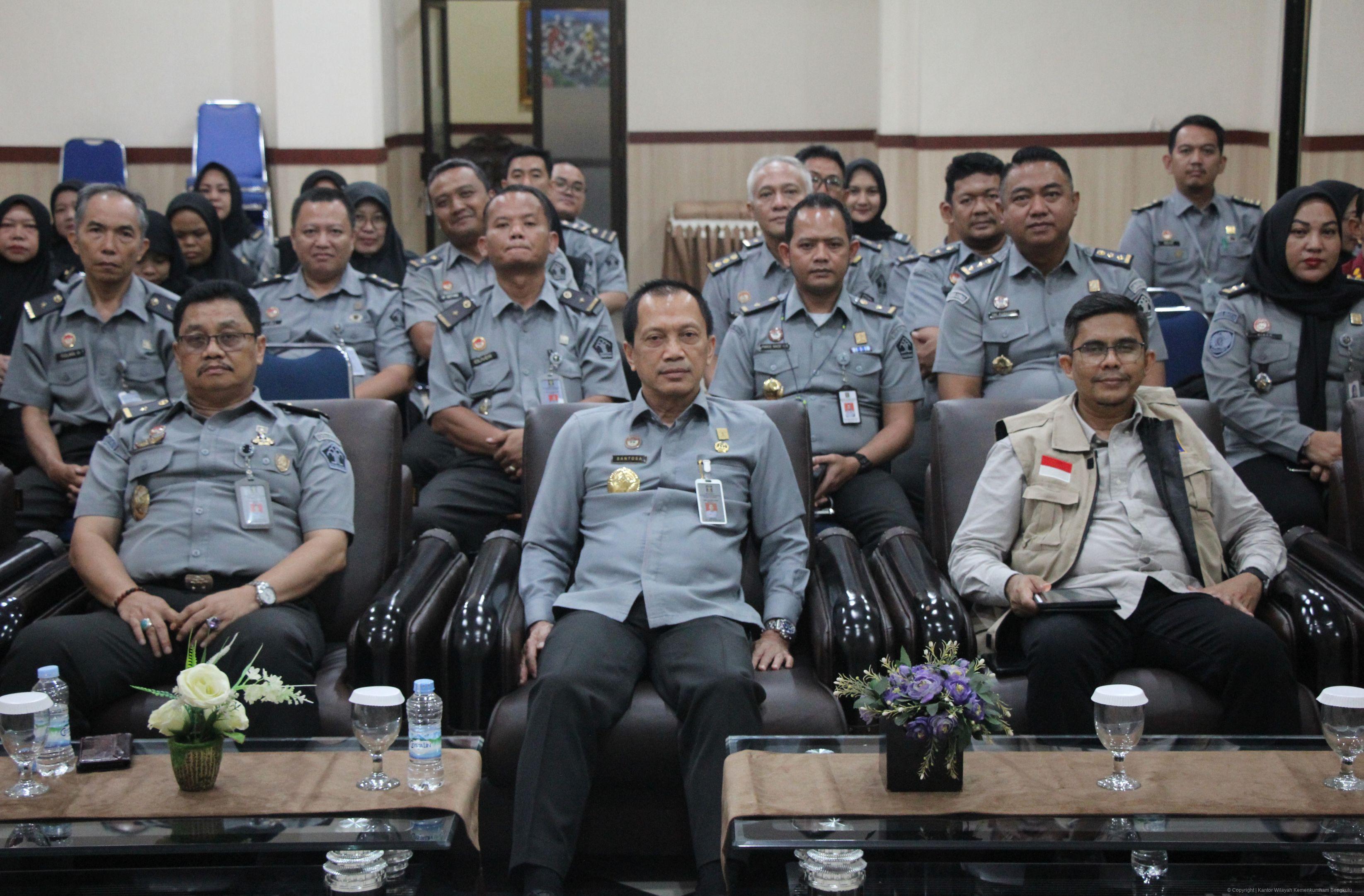Dukung Restrukturisasi Kemenkumham Kanwil Kemenkumham Bengkulu Hadiri Penyambutan Menteri dan Wakil Menteri 6