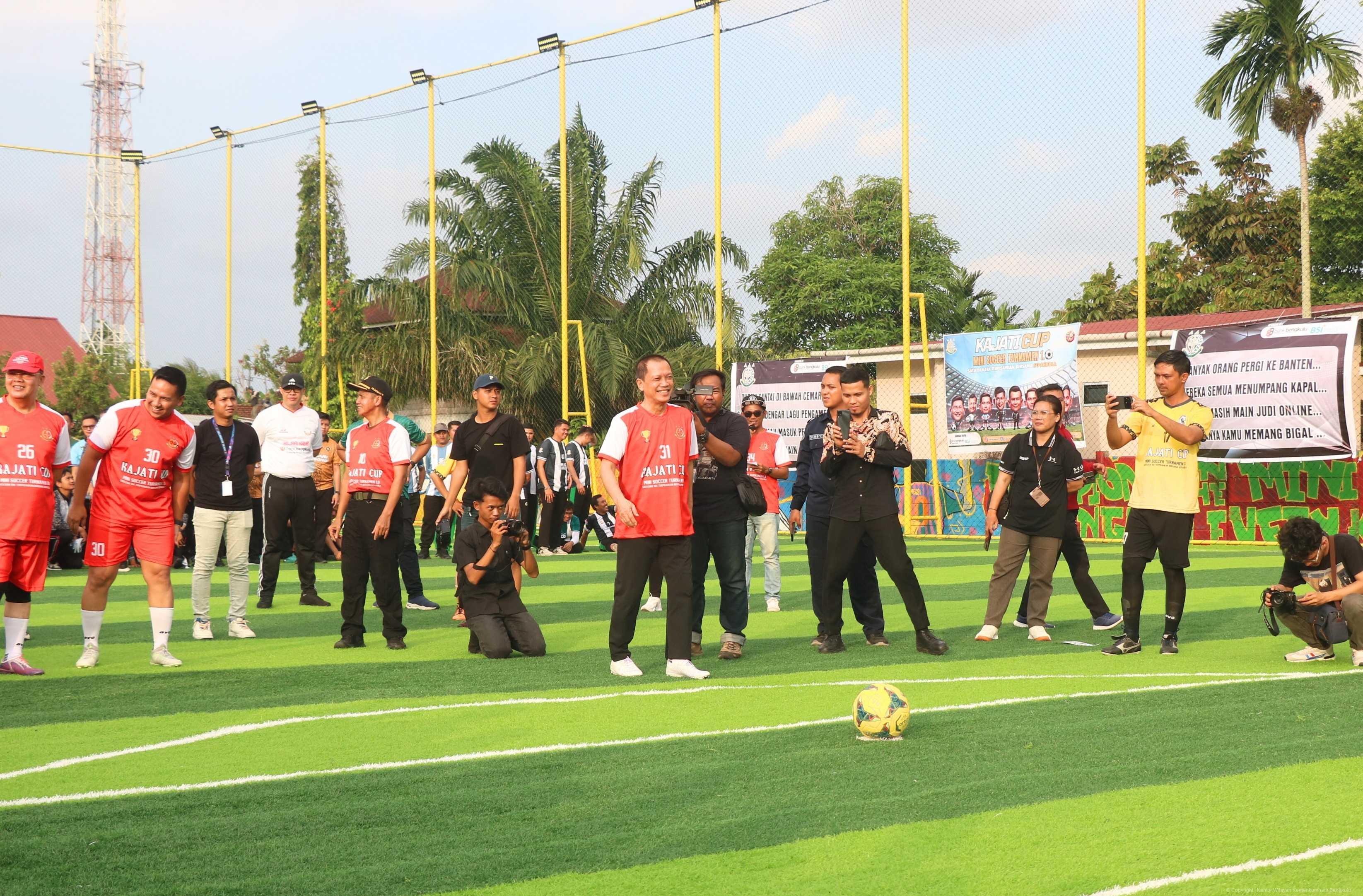 Jalin Sinergi Kemenkumham Bengkulu Hadiri Pembukaan Turnamen Mini Soccer Kajati Cup 1.0 2
