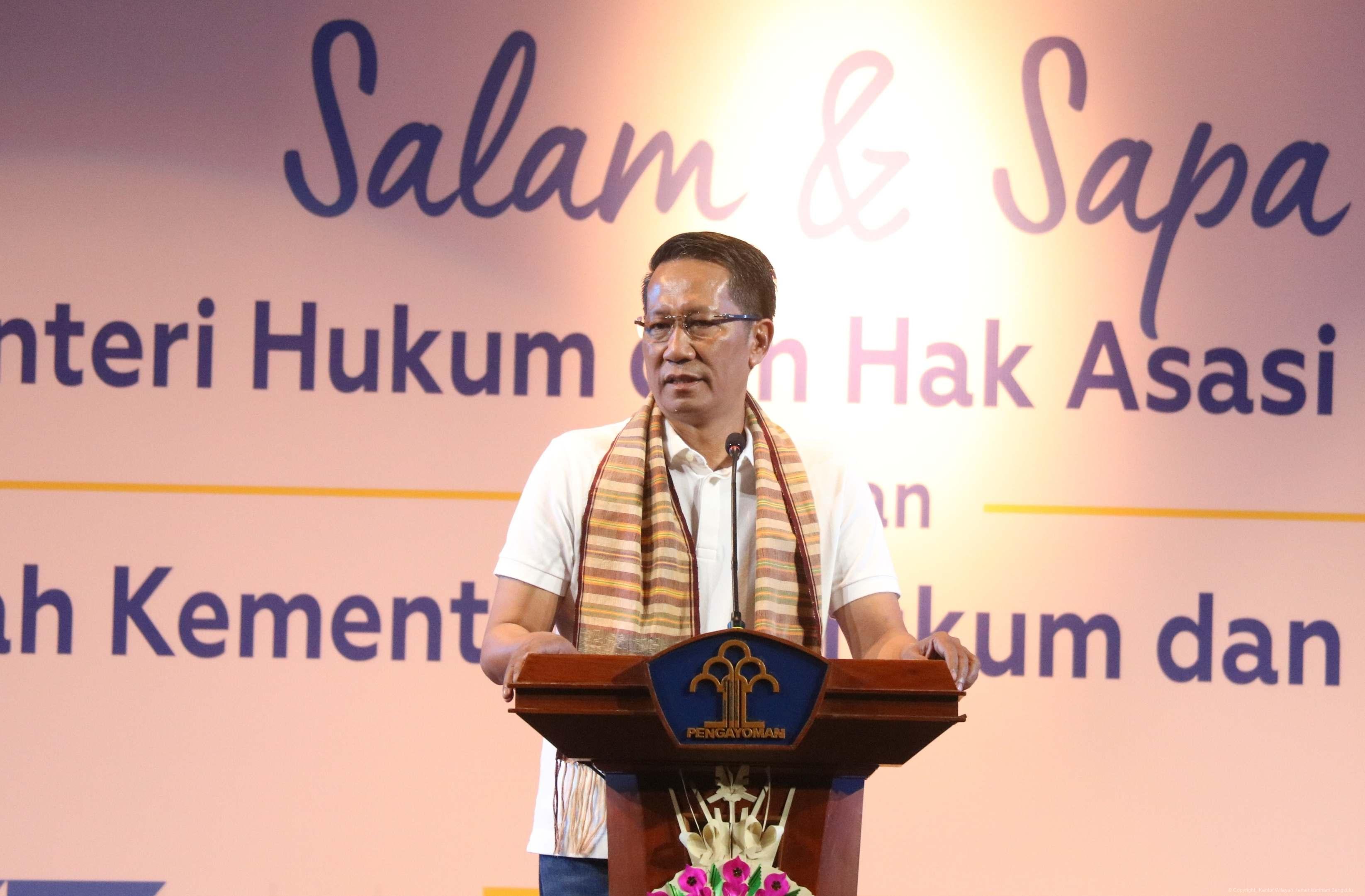 Kakanwil Santosa bersama Jajaran Berkomitmen Untuk Terus Tingkatkan Kualitas Pelayanan Publik Sesuai Arahan Menkumham 2