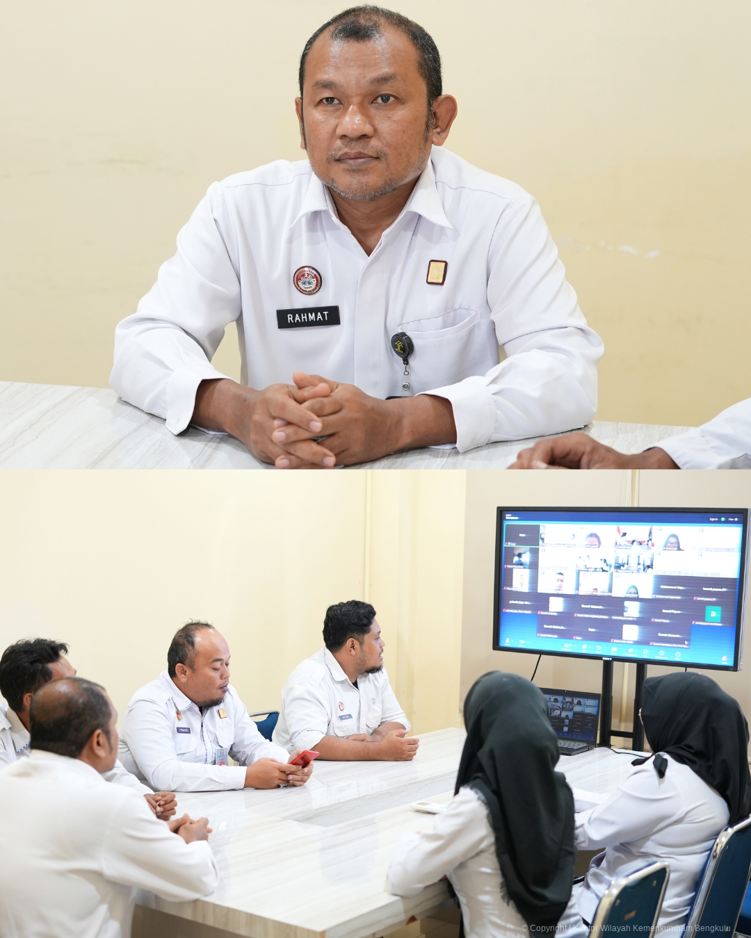 Kanwil Kemenkum Bengkulu Ikuti Penelaahan Kebutuhan Belanja Pegawai TA. 2025 Secara Virtual 2
