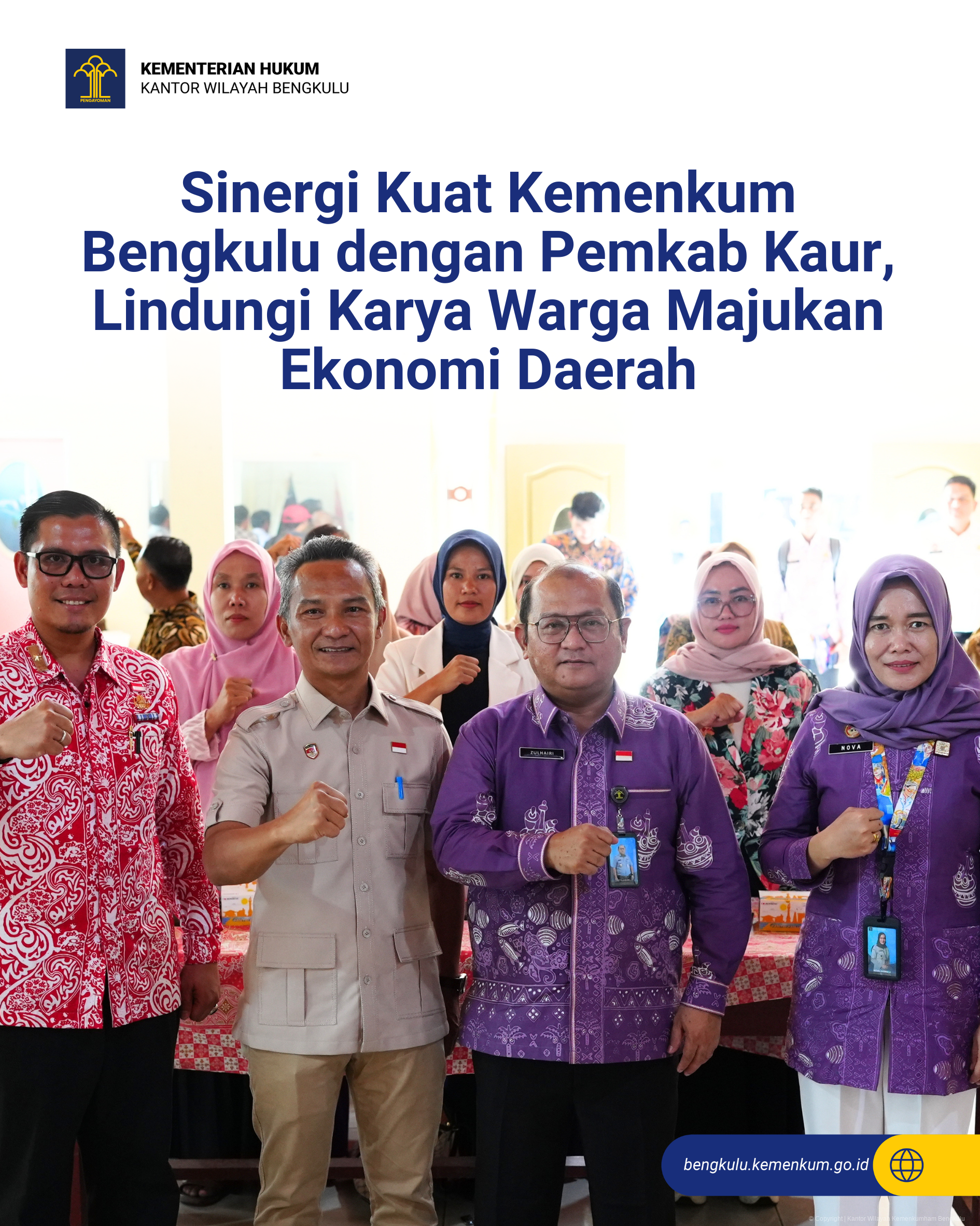 Sinergi Kuat Kemenkum Bengkulu dengan Pemkab Kaur Lindungi Karya Warga Majukan Ekonomi Daerah 1