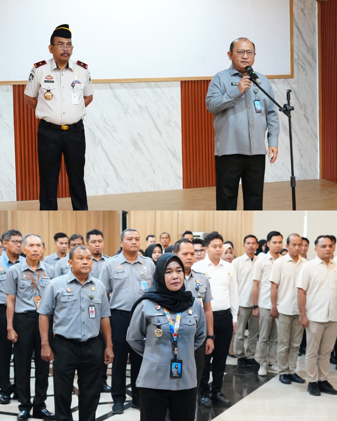 PASTI WBK PENUH CERIA Gemuruh Semangat Apel Kemenkum Bengkulu 2