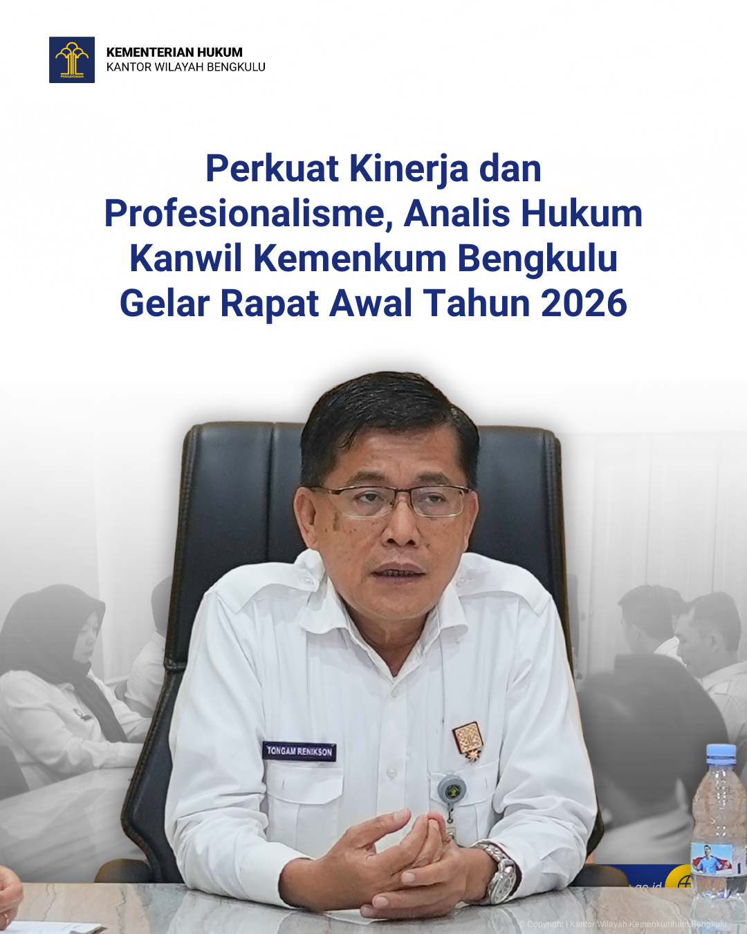 Perkuat Kinerja dan Profesionalisme, Analis Hukum Kanwil Kemenkum Bengkulu Gelar Rapat Awal Tahun 2026