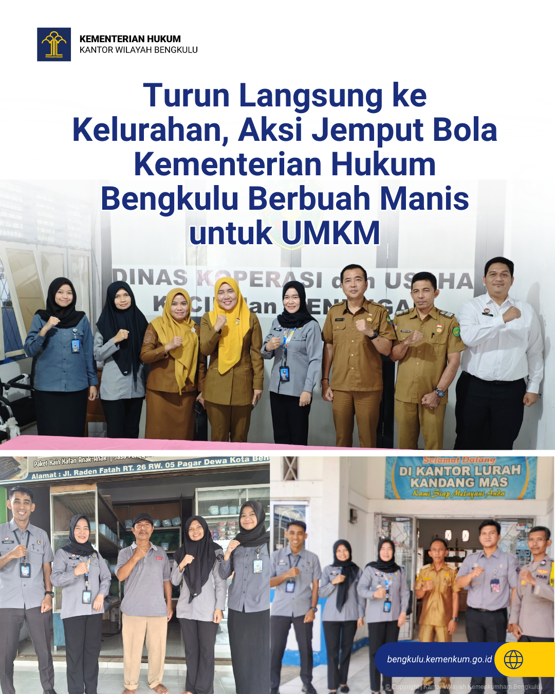 Turun Langsung ke Kelurahan, Aksi Jemput Bola Kementerian Hukum Bengkulu Berbuah Manis untuk UMKM