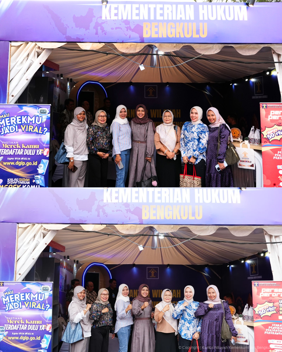 DWP Kanwil Kemenkum Bengkulu Dukung Pelayanan Hukum dan UMKM Lokal di Festival Tabut 2026
